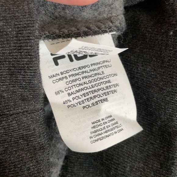 Fila hoodie dark grey NWT - Picture 3 of 4